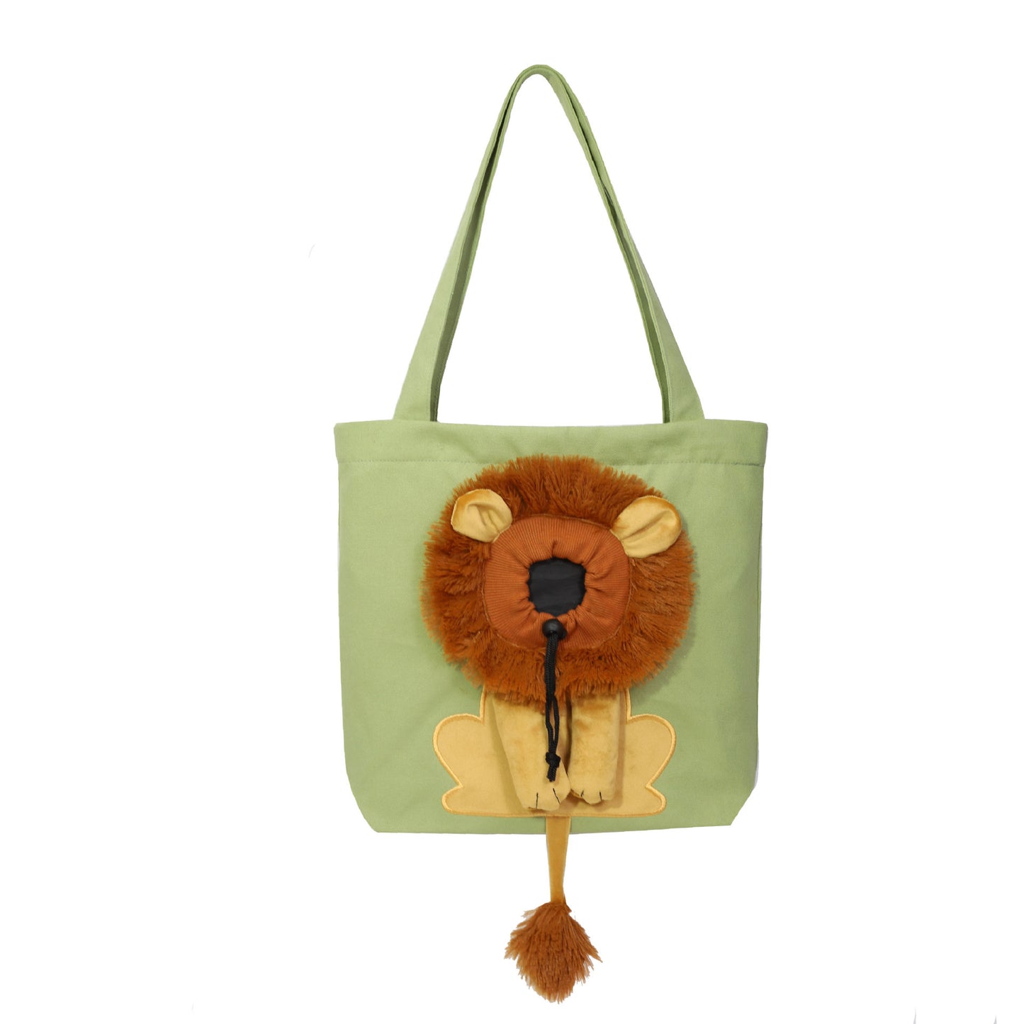 Lion-design pet carrier (breathable)