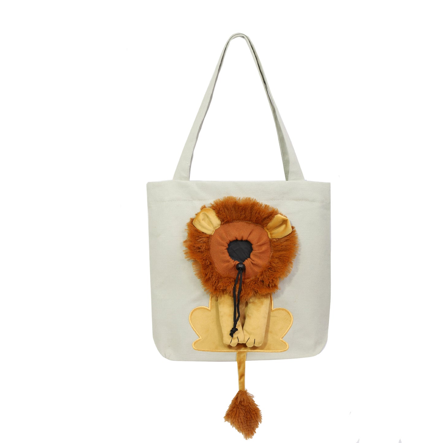Lion-design pet carrier (breathable)