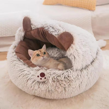 Plush cat bed (warm)