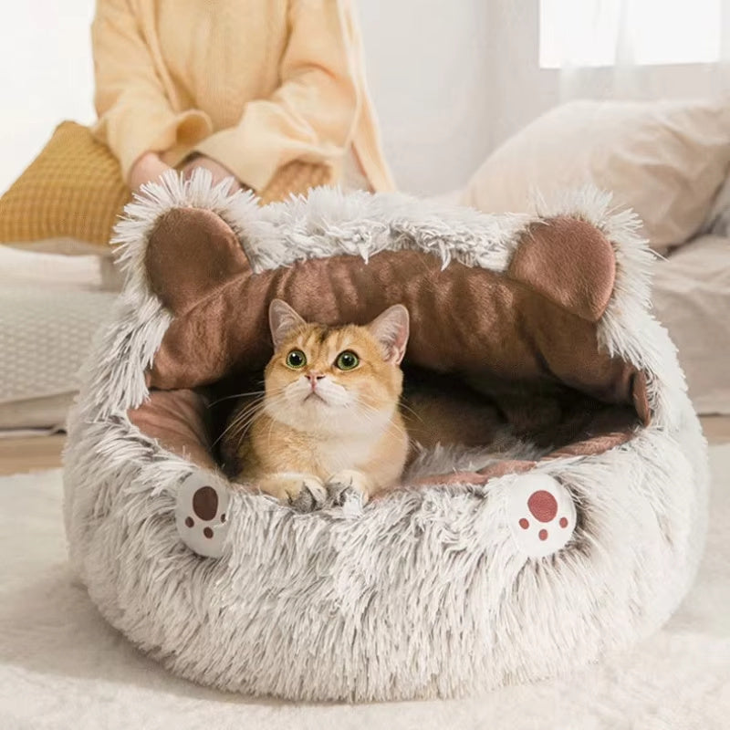 Plush cat bed (warm)
