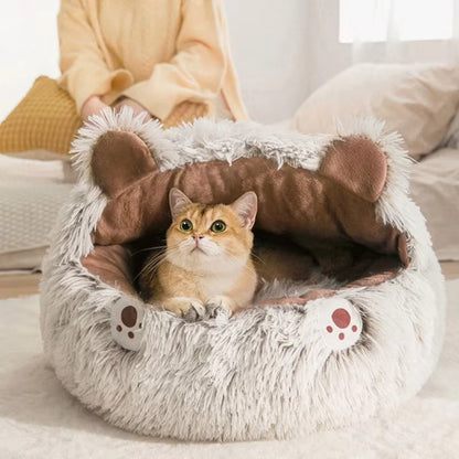 Plush cat bed (warm)