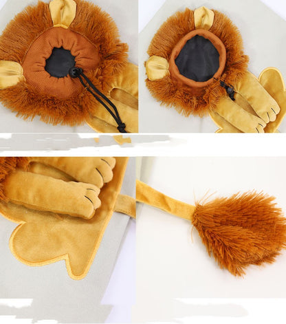 Lion-design pet carrier (breathable)
