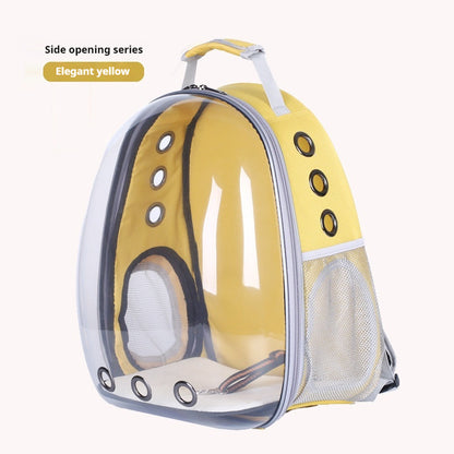 Transparent pet backpack (breathable)