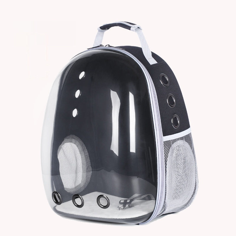 Transparent pet backpack (breathable)
