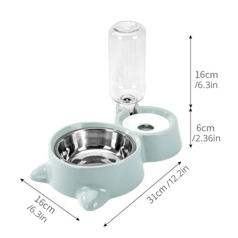 Automatic food & water fountain (gravity)