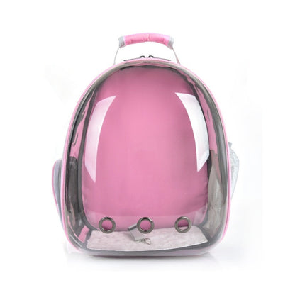 Transparent pet backpack (breathable)