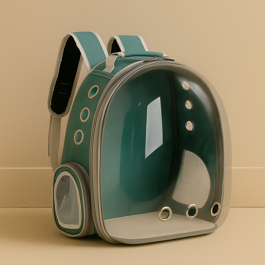 Transparent pet backpack (breathable)