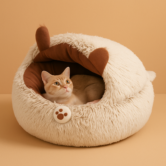 Plush cat bed (warm)