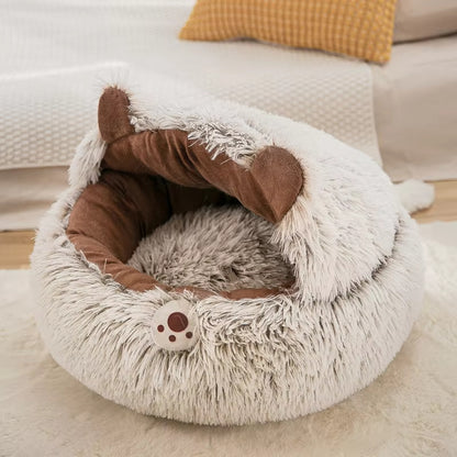 Plush cat bed (warm)