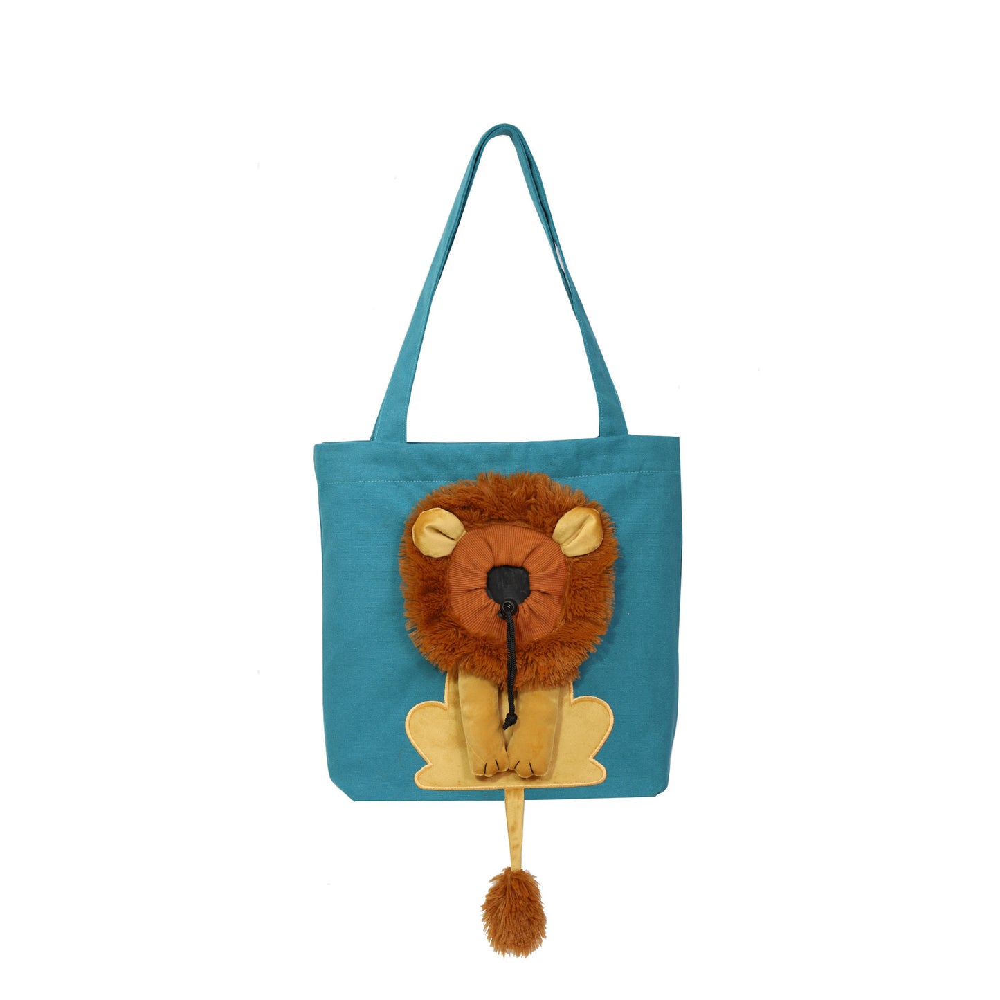 Lion-design pet carrier (breathable)