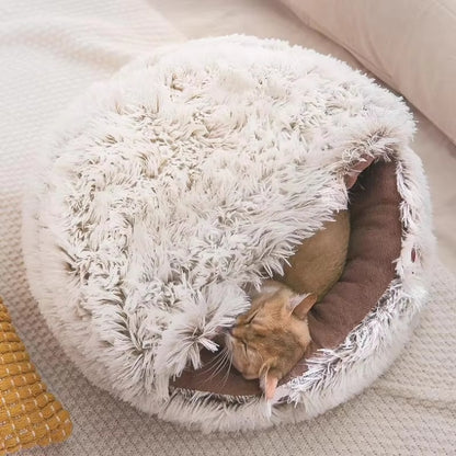 Plush cat bed (warm)