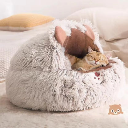 Plush cat bed (warm)