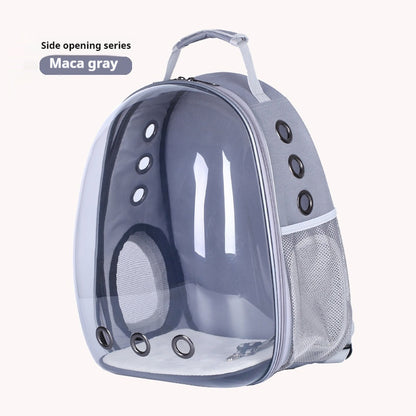 Transparent pet backpack (breathable)