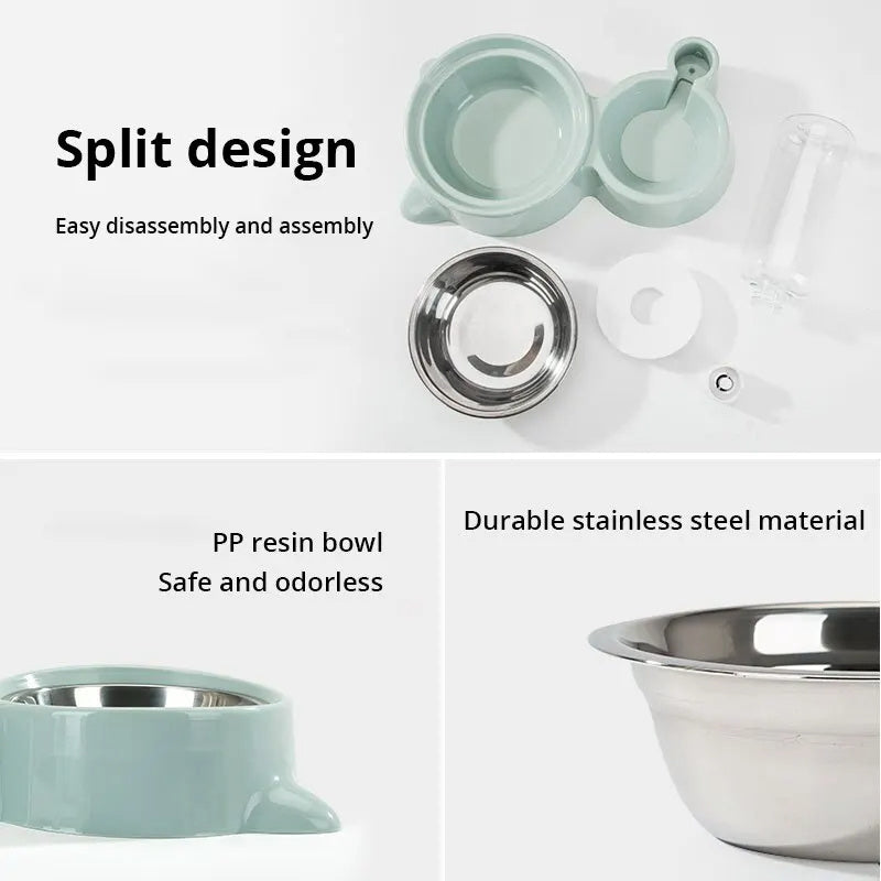 Automatic food & water fountain (gravity)